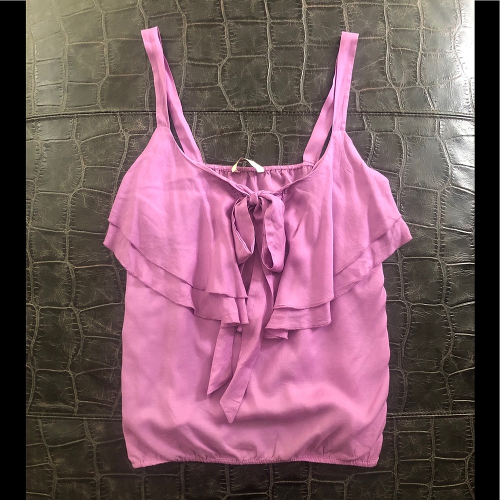 OLD NAVY purple ruffle tank